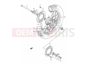 47 - REAR WHEEL - Suzuki TS200R P (1993) (E03,E28,E33)
