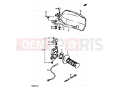 SUZUKI TS250X E (1984) 49 - RIGHT HANDLE SWITCH (MODEL H/J E01,E02,E21,E24,E25)