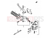 SUZUKI TS250X E (1984) 53 - LEFT HANDLE SWITCH (MODEL H/J/K E15,E16,E17,E22,MODEL K E02)