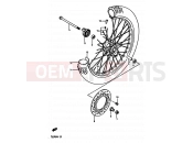 SUZUKI TS250X G (1986) 45 - FRONT WHEEL