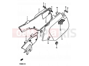 SUZUKI TS250X K (1989) 39A - FRAME COVER (MODEL J/K)