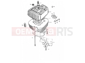 1 - CYLINDER - Suzuki TS50ERKD D (1983)