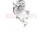 55 - FRONT WHEEL - Suzuki TS50ERKD D (1983)
