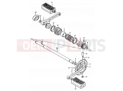 44 - PEDAL CRANK - Suzuki TS50ERPD T (1996)