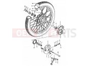 35 - FRONT WHEEL (TS50ERPT E25) - Suzuki TS50ERPD T (1996)
