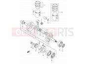 SUZUKI TS50XK E (1984) 4 - CRANKSHAFT