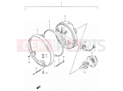 29A - HEADLAMP (MODEL P/R E02,E24) - Suzuki VX800 / VX800U P (1993)