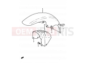 SUZUKI XN85 D (1983) (650) 55 - FRONT FENDER