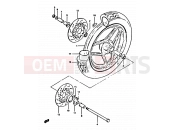 SUZUKI XN85 D (1983) (650) 56 - FRONT WHEEL