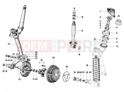 FORK/STEERING TUBE - STEERING BEARING UNIT - Ape Calessino 2007-2012